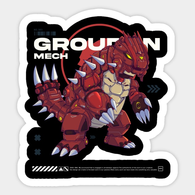 Mecha Groudun Sticker by Dnz